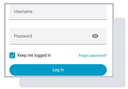 usernames and password entry screen